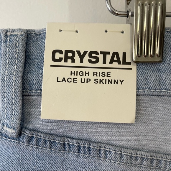 Jordache Jeans Woman’s Size 33 Lace Up Front Skinny - Picture 4 of 9